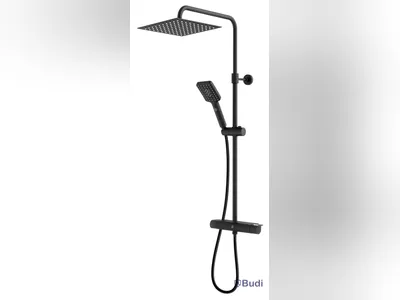 Takdusch Gustavsberg, Estetic Square 150 cc, mattsvart