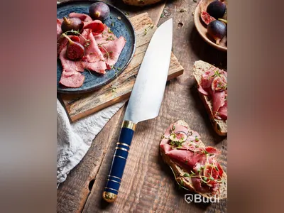 2 st. Kockkniv Bon Centuri Chefs Knife, 20 cm, Marine blue.
