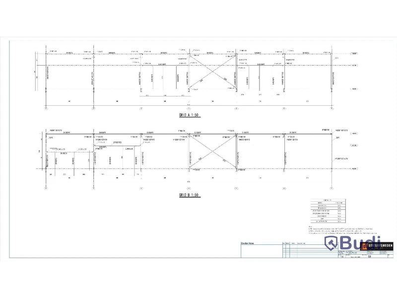 Stålhall, Steelconstruction By Sweden, ca 745 m², 37,8x19,7 m