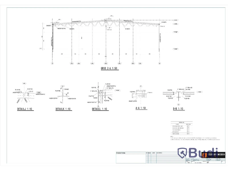 Stålhall, Steelconstruction By Sweden, ca 745 m², 37,8x19,7 m