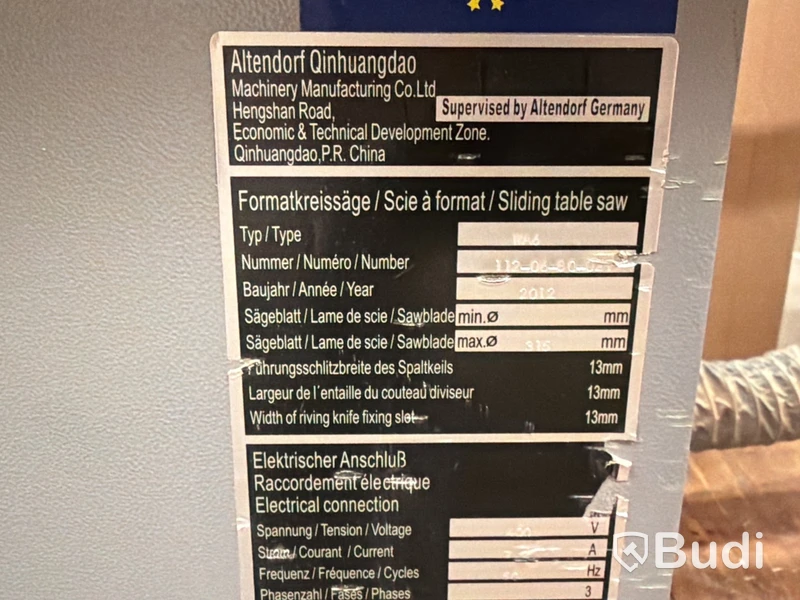 Justersåg Altendorf WA6 -2012