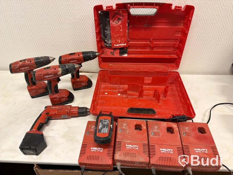 4 st Hilti skruvdragare