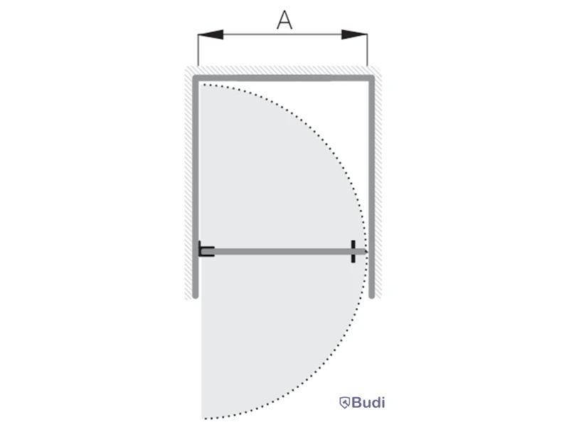 1 pall | 14 st - Rak Duschdörr - Nischdörr Alterna Lusso 80 cm