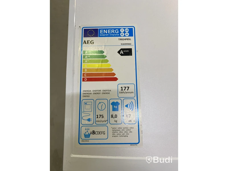 Torktumlare AEG, TR824P85L