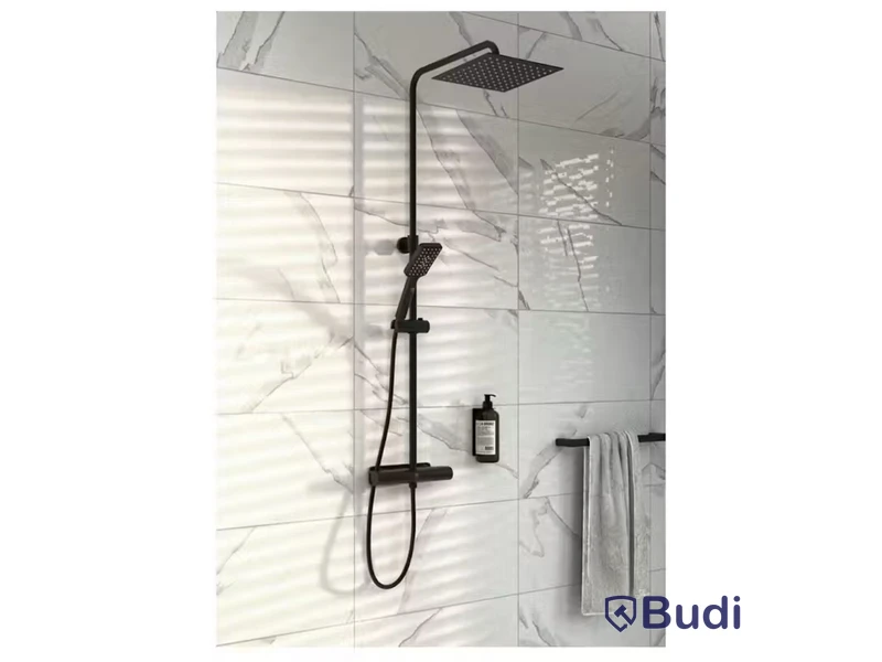Takdusch Gustavsberg, Estetic Square 150 cc, mattsvart