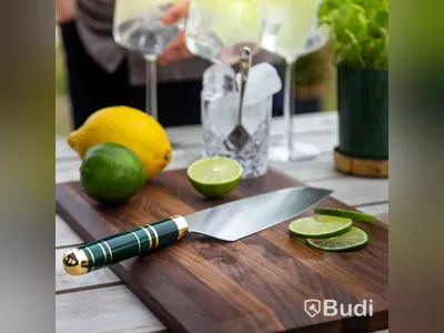2 st. Kockkniv Bon Centuri Chefs Knife, 20 cm, Saint Marquis green.