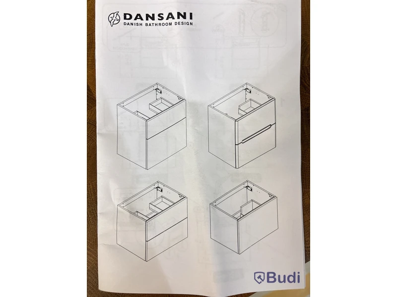TVÄTTSTÄLLSSKÅP DANSANI, U24-1010, VIT MATT, 60 CM