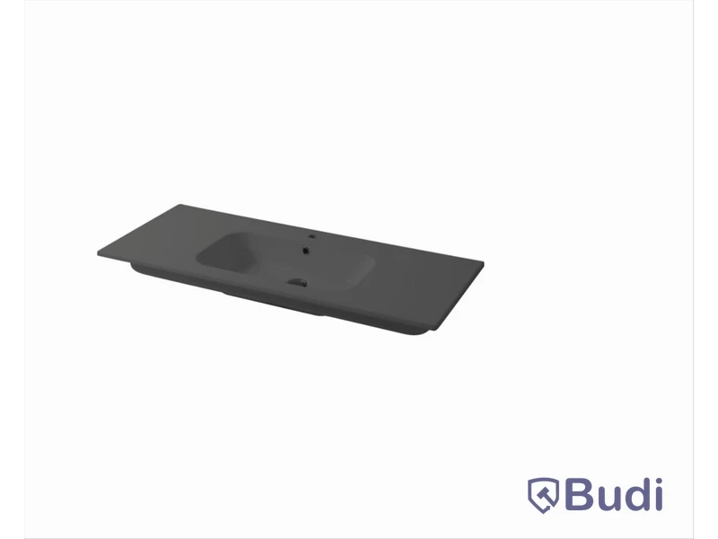 Tvättställ Disegno Ceramica, Qubo Square 101 P46 Grey/Bromine