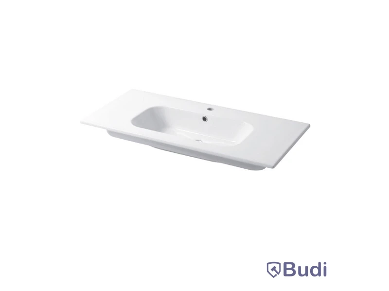 Tvättställ Disegno Ceramica, Qubo Square 101 P46 Vit