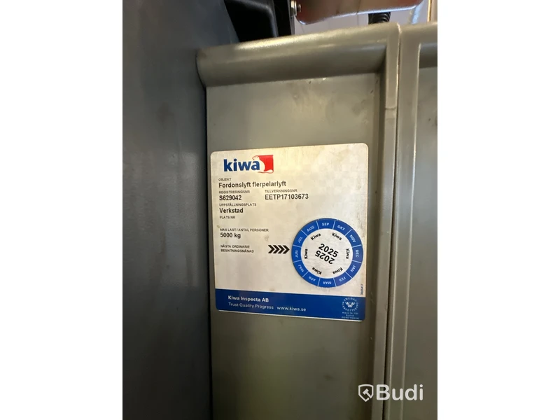 2-pelarlyft, Nordiclift 5000 kg.