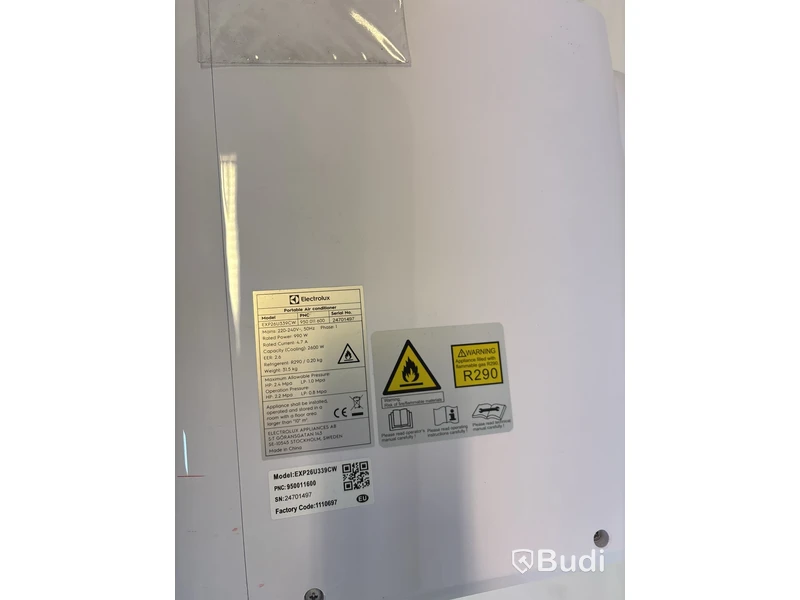 Luftkonditionering Electrolux Portabel med avfuktning, EXP26U339CW