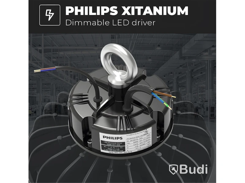 10 st Highbay 240W, Philips drivdon, IP65 - Fri frakt