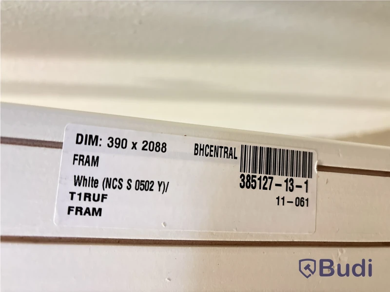 SIDOLJUS SOLID ELEMENTS TILL YTTERDÖRR M4X21 VIT, HEL GLAS