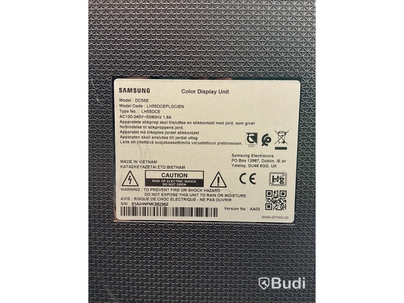 Skärm Samsung  DC55E, 55 tum