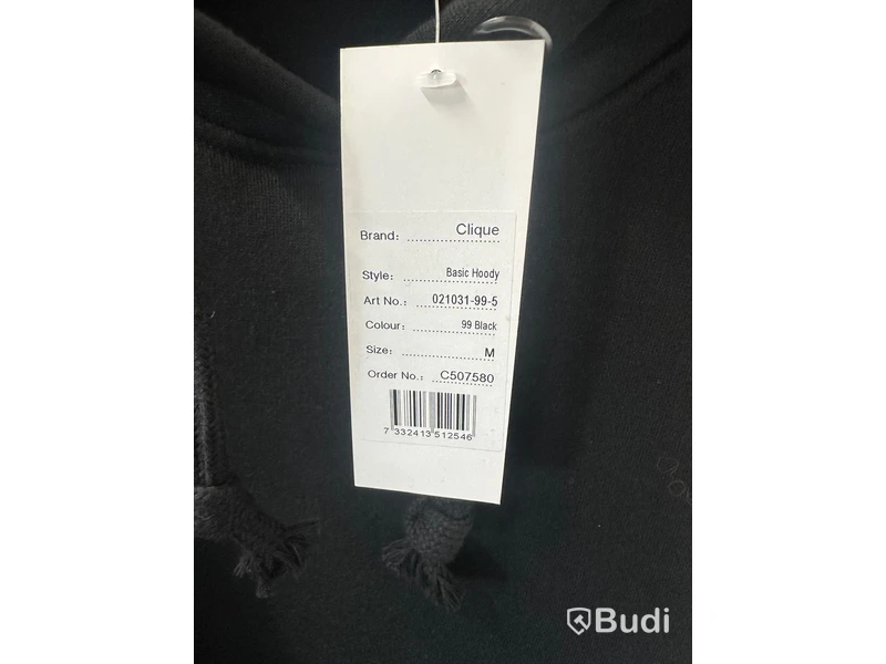 Dam skaljacka, stl. M/38, Clique, svart. & (NY) Hoody, stl. M, Clique, svart.