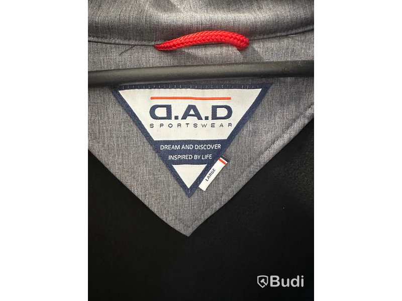 Jacka, stl. L, D.A.D. Sportswear, mörkgrå.
