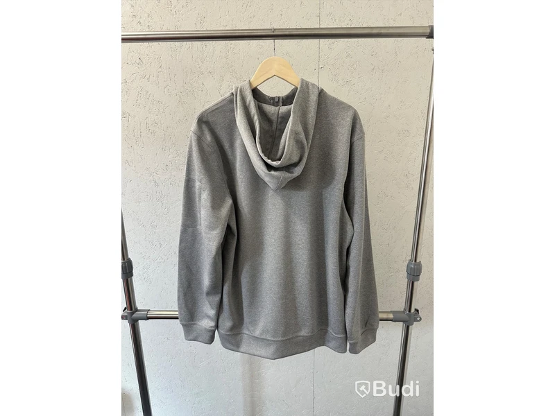 Zip-hoody, stl. L, Clique, melange grå.