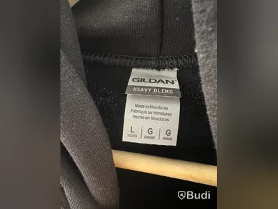 2st. Hoodies, barn-stl. L, Gildan, svart