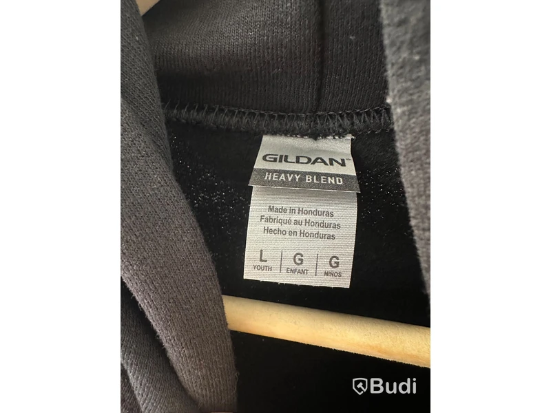 2st. Hoodies, barn-stl. L, Gildan, svart