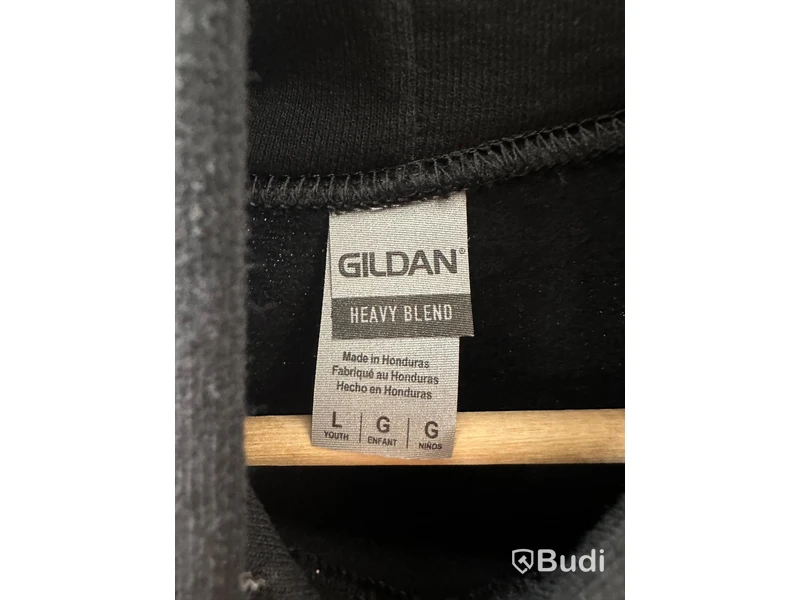 2st. Hoodies, barn-stl. L, Gildan, svart