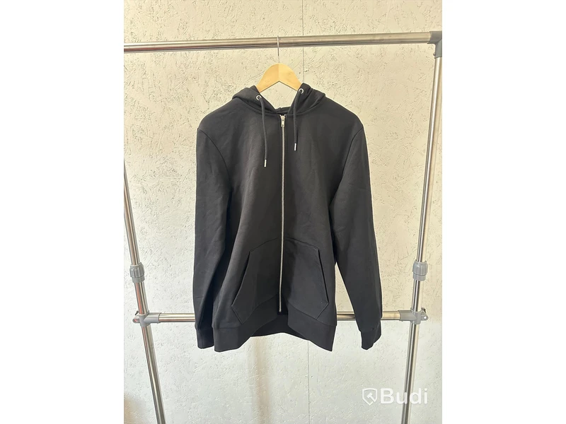 Arbetsbyxor, stl. C52/L, Projob, svart. & (NY) Zip-hoody, stl. L, Jack & Jones, svart.