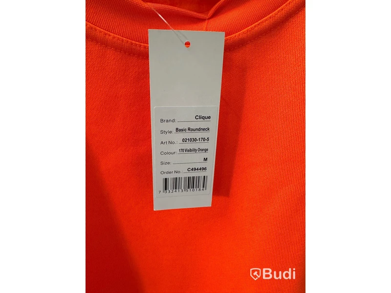 2 st. Tröjor, stl. XS & M, Clique, visibility orange.