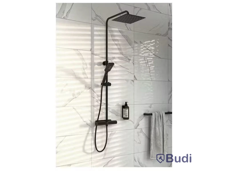 Takdusch Gustavsberg, Estetic Square 150 cc, mattsvart