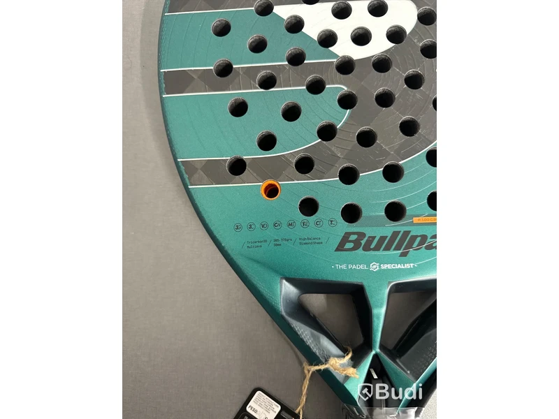 Padelracket, Bullpadel, Hack 04, svart/vit/turkos/orange.