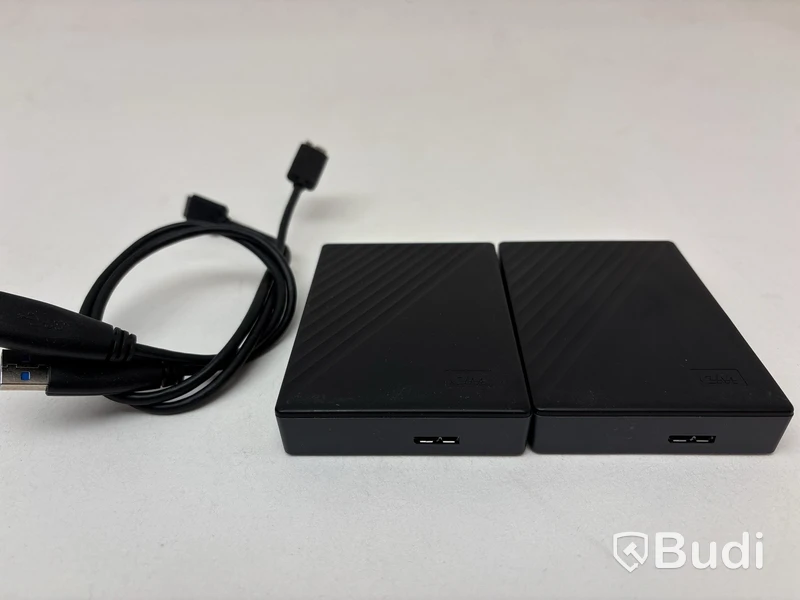 2 st. Externa hårddiskar WD My Passport á 5TB