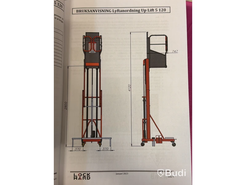 Pelarlift, LockHard Uplift 5 120 -2023