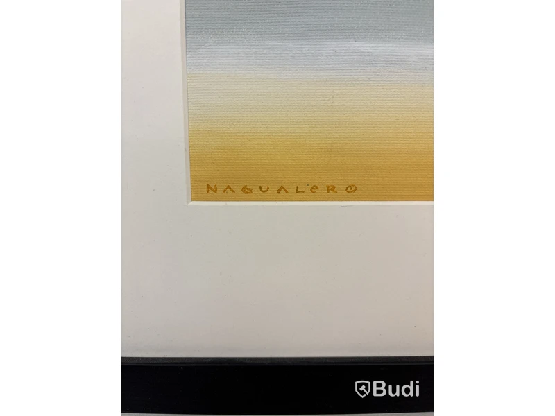Tavla utan ram signerad: "Nagualero"