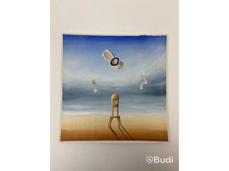 2 st. målningar på canvas signerad: "Nagualero”