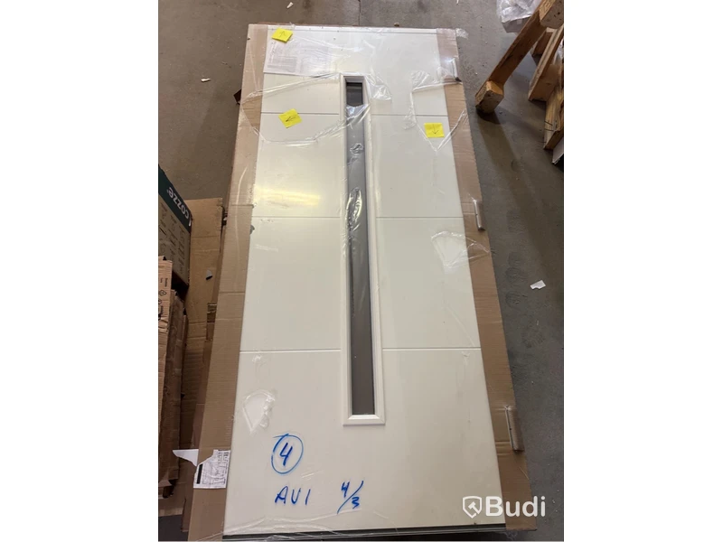 YTTERDÖRR SOLID ELEMENTS VÄXJÖ 10X21 HÖGER VIT