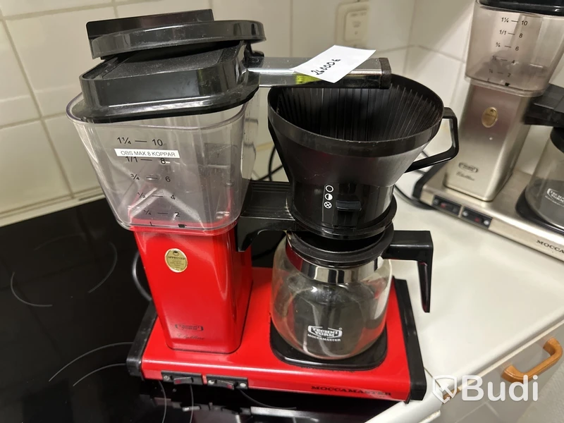 Kaffebryggare, Moccamaster, Clubline, AutoOff, röd