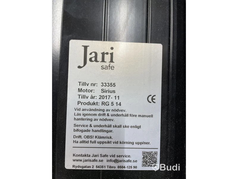 Säkerhetsgaller Jari Safe RG 5 14, svart metall
