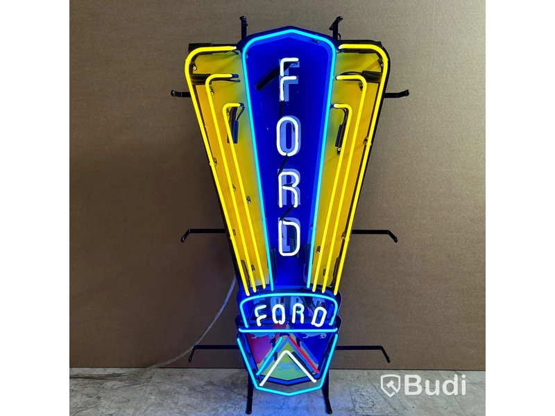Neonskylt Ford, glas