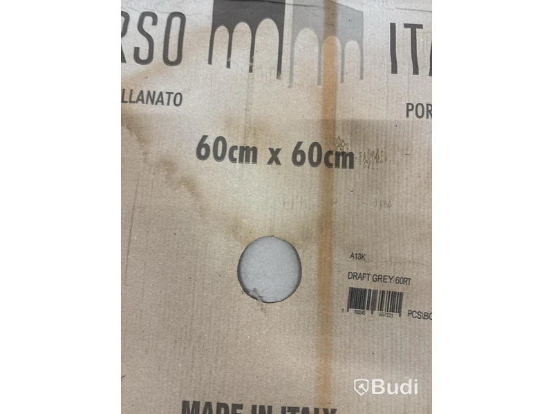 5 st. paket kakel Corso Italia, Draft Grey 60RT, 60x60 cm, 7,2m2