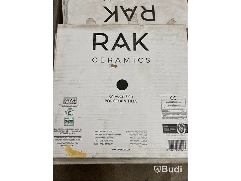 9 st. paket kakel Rak Ceramics, 60x60 cm, 12,06 m2