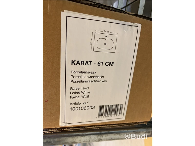 TVÄTTSTÄLL SCANBAD KARAT VIT 60 CM