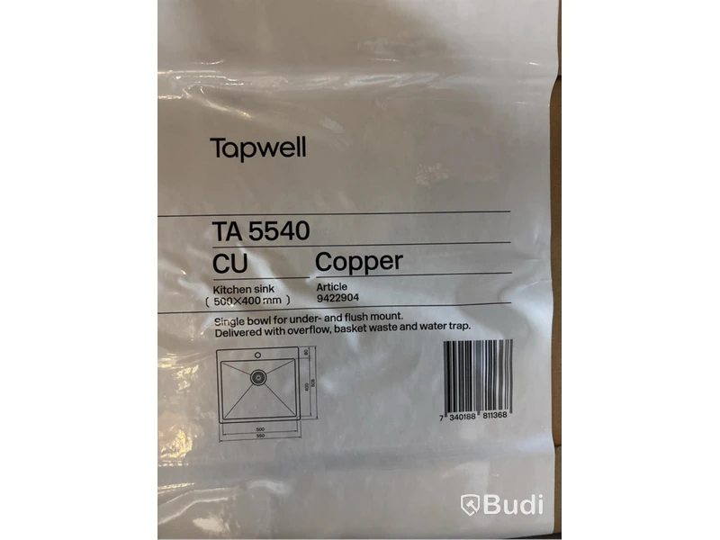 Diskho Tapwell, TA5540, koppar.