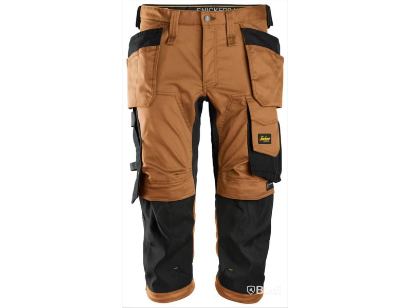 PIRATBYXA SNICKERS 6142 KHAKI/SVART STRETCH AW HF STL. 112