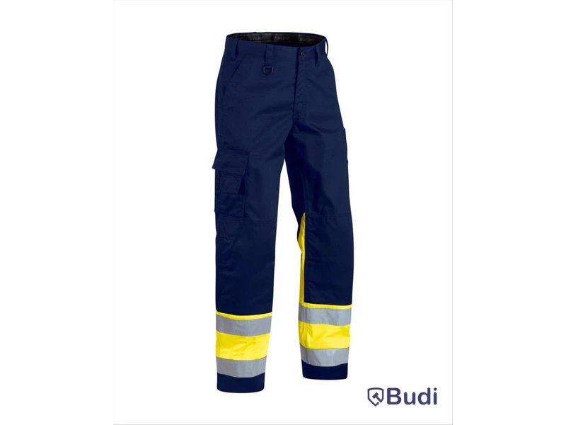MIDJEBYXA BLÅKLÄDER MARIN/GUL VARSEL KL 1 STL. C52