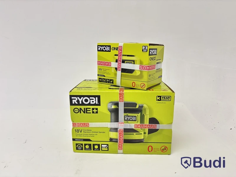 Excenterslip Ryobi och Mini bluetooth-högtalare Ryobi