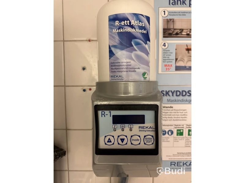 Diskmaskin inkl. 2 st. diskbänkar rostfri