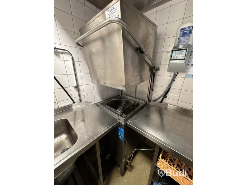 Diskmaskin inkl. 2 st. diskbänkar rostfri