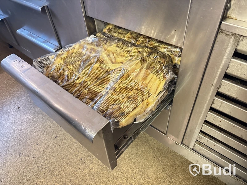 Rostfri kylbänk med kylränna