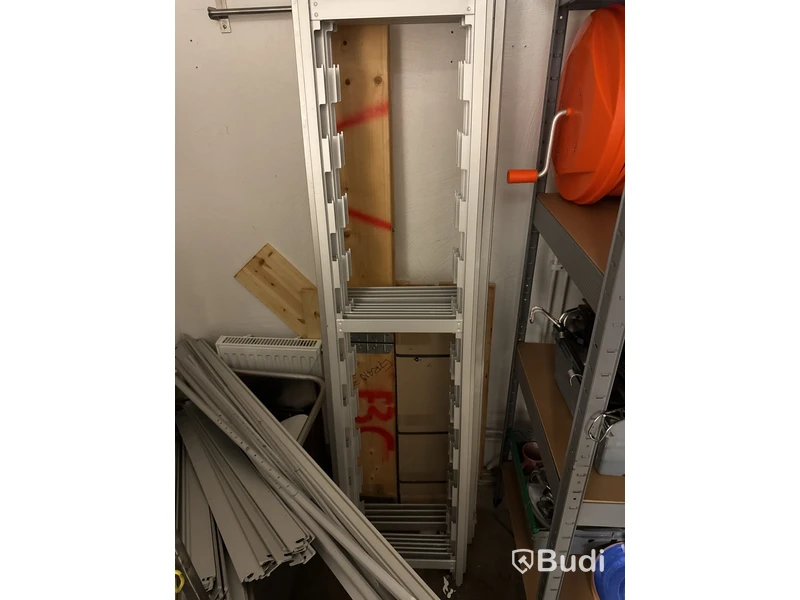 Hyllsystem inkl. vagn rostfri