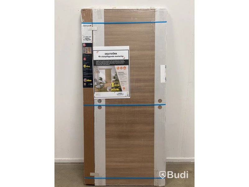 SKJUTDÖRR OPTIMUM BARBADE MED SOFTCLOSE 2040X830MM TRÄ