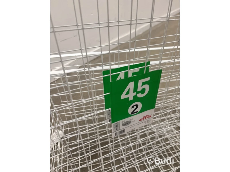 BACKSTATIV ELFA MESH 45/74 VIT inkl. extra trådbackar i olika storlekar