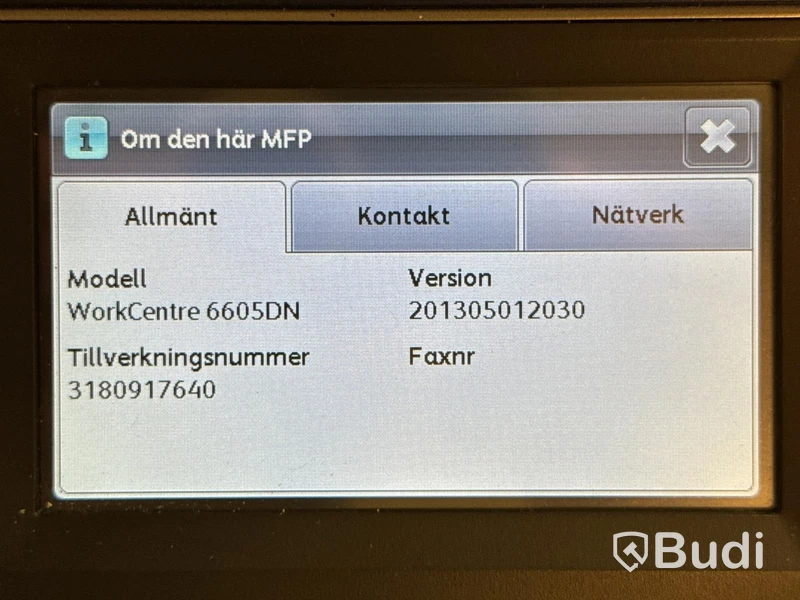 Skrivare/Kopiator/Skanner/Fax  Xerox WorkCenter 6605 DN